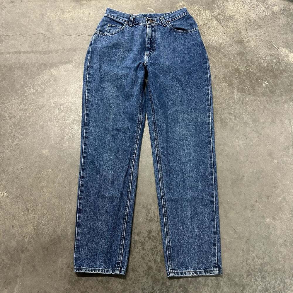 Vintage 90s Lee Original Jeans Women’s High Rise Straight Leg Mom Jeans Dark